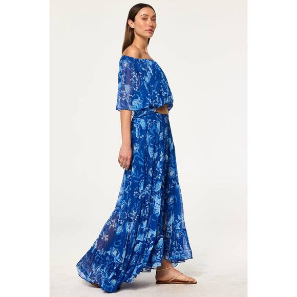 Misa Los Angeles Marie Maxi Skirt in Fiji Flora M - Picture 3 of 5